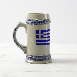 Jarra De Cerveza Bandera griega