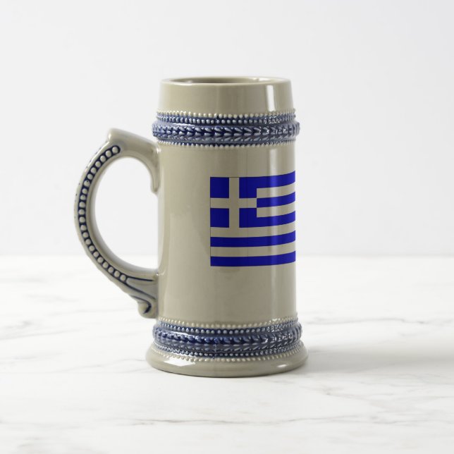 Jarra De Cerveza Bandera griega (Izquierda)
