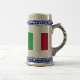 JARRA DE CERVEZA BANDERA ITALIANA