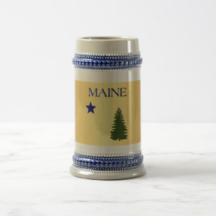 Jarra De Cerveza Bandera Maine 1901