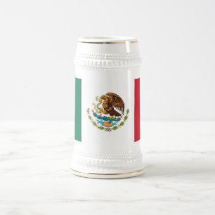 Jarra De Cerveza Bandera Mexicana