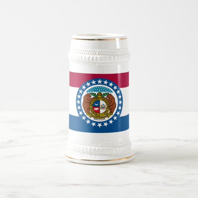 JARRA DE CERVEZA BANDERA MISSOURI (Centro)