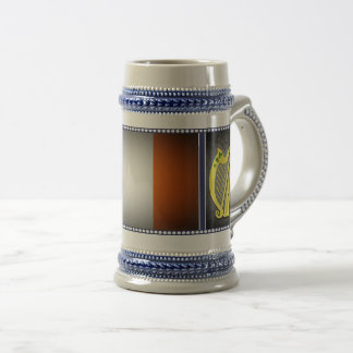 Jarra De Cerveza Bandera nacional de Irlanda, Harp, shamrock verde