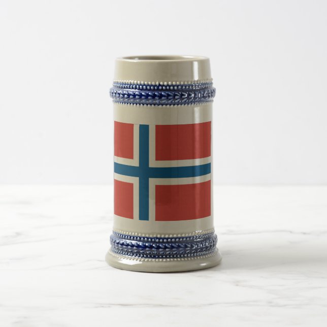 Jarra De Cerveza Bandera noruega (Centro)