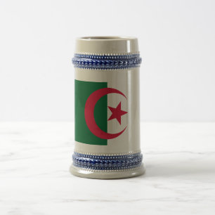 Jarra De Cerveza Bandera patriótica argelina