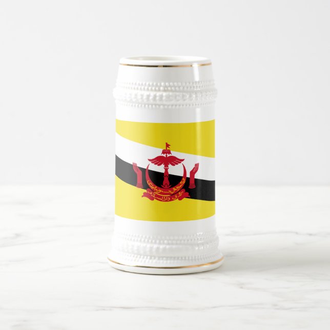 Jarra De Cerveza Bandera Patriótica De Brunei (Centro)