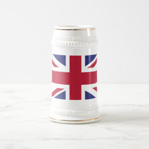 Jarra De Cerveza Bandera Patriótica del Reino Unido