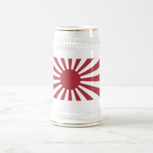 Jarra De Cerveza Bandera solar imperial en ascenso de Japón, Edo a
