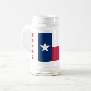 JARRA DE CERVEZA BANDERA TEXAS