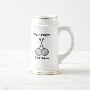 Jarra De Cerveza Banjo Duet Stein