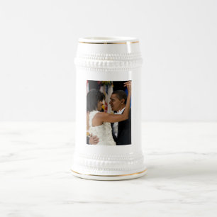 Jarra De Cerveza Barack y Michelle Obama