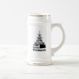 Jarra De Cerveza Barco de guerra Bismarck Stein