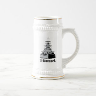 Jarra De Cerveza Barco de guerra Bismarck Stein