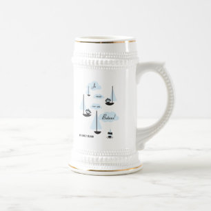 Jarra De Cerveza ¡Barco de la O.N.U del sur de los suis de Je!