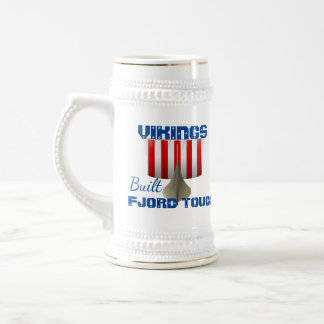 Jarra De Cerveza Barco Vikingo Divertido "Fjord Tough"