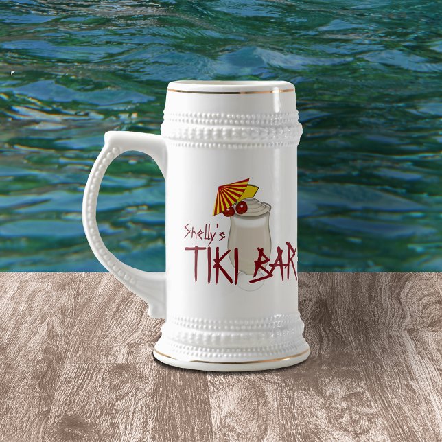 Jarra De Cerveza Barra Tiki de nombres personalizados (Subido por el creador)