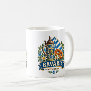 Jarra de cerveza bávara vintage de Oktoberfest de