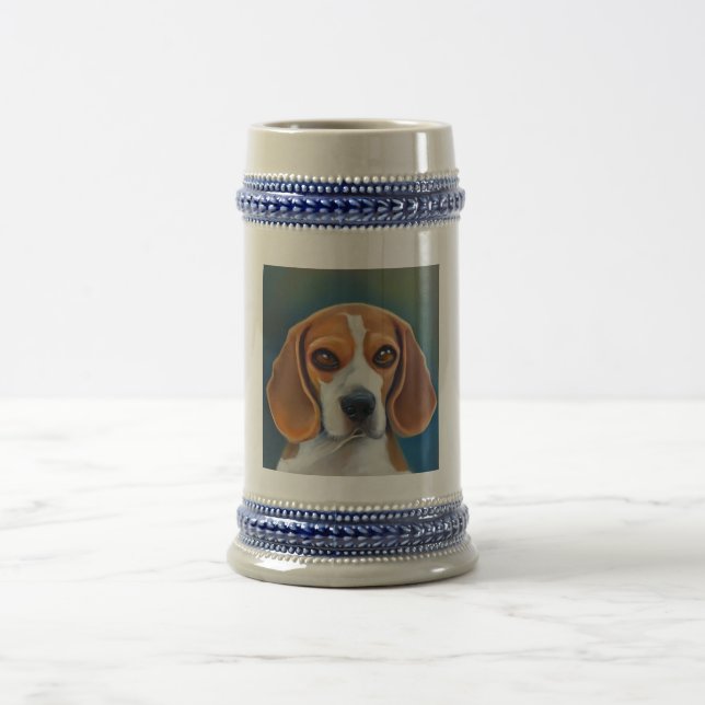 Jarra De Cerveza Beagle - Retrato de perro (Centro)