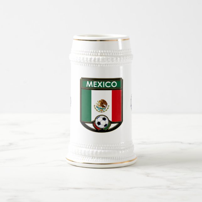 Jarra De Cerveza Bebida Stein del fútbol de México (Centro)