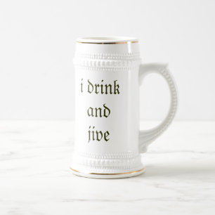Jarra De Cerveza bebo y jive