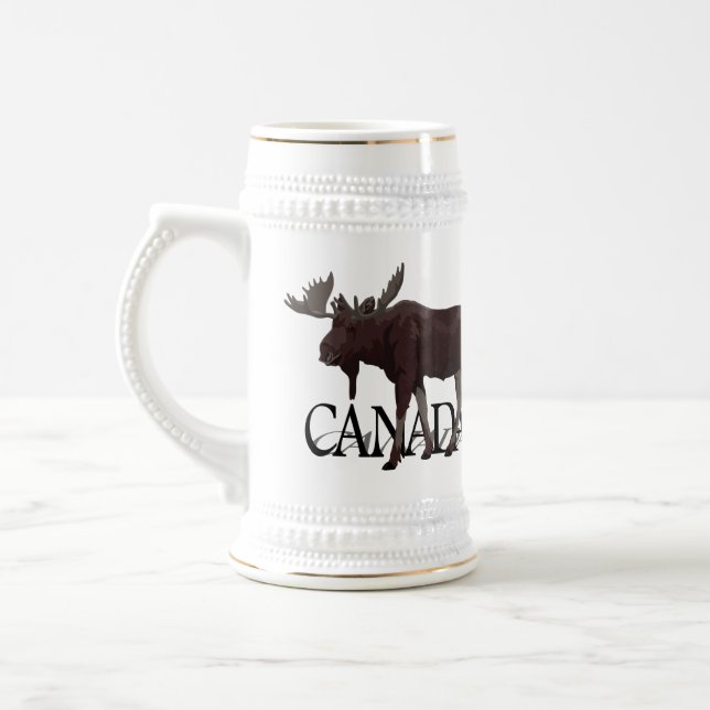 Jarra De Cerveza Beer Mug Canada Moose Beer Stein (Izquierda)
