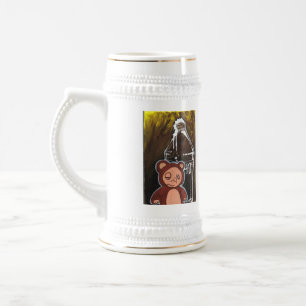 Jarra De Cerveza Beer Mug de Drunk Brown