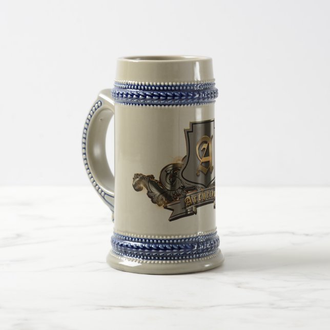 Jarra De Cerveza Beer Stein (20 oz. y 22 oz.) (Anverso izquierdo)