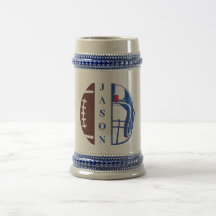 Beer Stein de fútbol personalizado