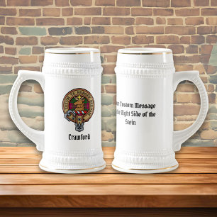 Jarra De Cerveza Beer Stein, Escudo de Clan Crawford