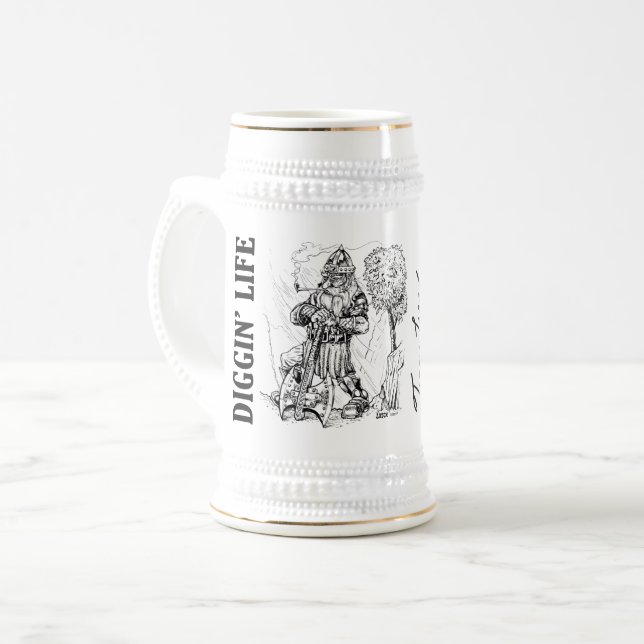 Jarra De Cerveza Beer Stein, jugador de "Diggin' Life" (Anverso izquierdo)