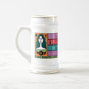 Jarra De Cerveza Beer Stein - WWCC del condado de Santa Barbara