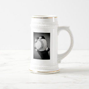 Jarra De Cerveza béisbol en mano