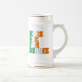 Jarra De Cerveza Bésame, estoy borracho St Pats.