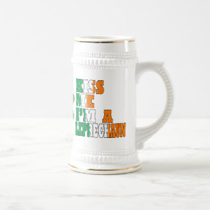 Jarra De Cerveza Bésame, soy un leprechaun