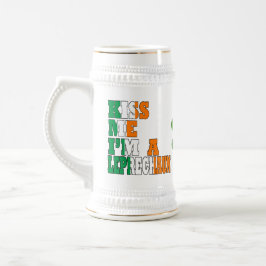 Jarra De Cerveza Bésame, soy un leprechaun