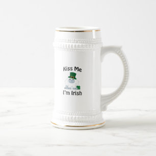 Jarra De Cerveza Bésame Soy Yeti Irlandés