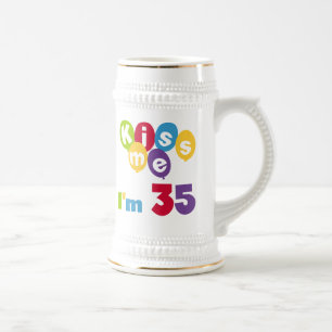 Jarra De Cerveza Bésame tengo 35 camisetas de cumpleaños y giros ga