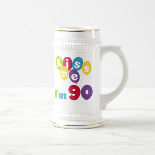 Jarra De Cerveza Béseme que soy 90 camisetas y regalos del