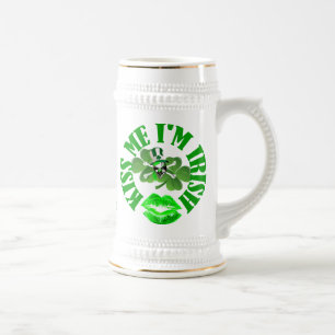 Jarra De Cerveza béseme que soy irlandés