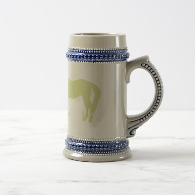 Jarra De Cerveza Besos del caballo (verde) (Derecha)