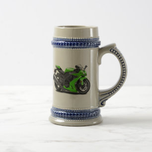 Jarra De Cerveza Bici verde de Ninja
