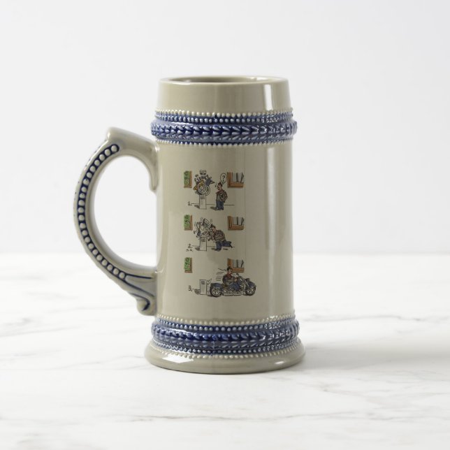 Jarra De Cerveza Biker En El Museo (Izquierda)