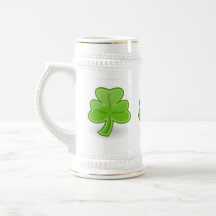 Blanco irlandés de St Patrick del trébol/taza de