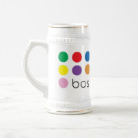 Blanco Stein del orgullo de Boston