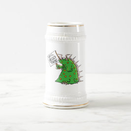 Jarra De Cerveza Blanco y oro de Greep Stein
