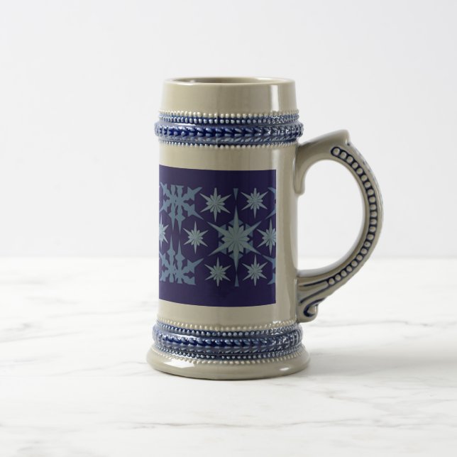 Jarra De Cerveza Blue Holiday Stein Mug (Derecha)