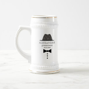 Jarra De Cerveza Boda clásico Groomsman