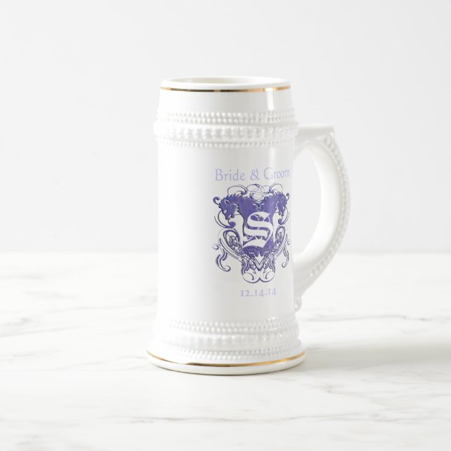 Jarra De Cerveza Boda del Renacimiento de Lion Rampant (Anverso derecho)