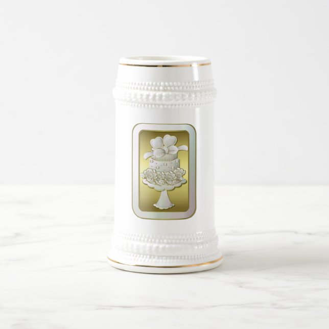 Jarra De Cerveza Boda Gift Mug (Centro)