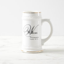 Boda Groomsman Regalo Monograma moderno Guay